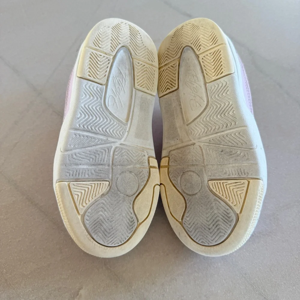 Nike Jordan Flight Court PS Pink Foam Sneakers Girls Size 12C | Leather Low Tops